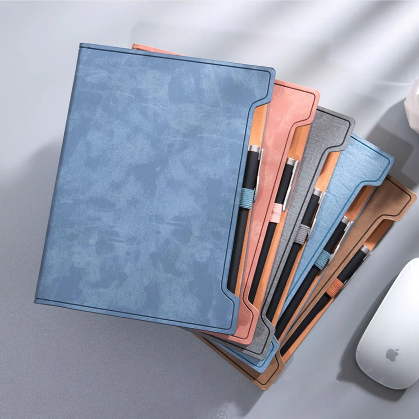Custom Logo A5 Business Notebook – 100 Sheets, Thermal Bound (Printed Planner for Meetings & Work)