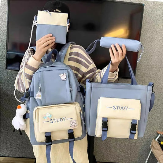 Wholesale Large - Capacity Canvas School Backpack – for Grade 3 - 5 & Junior High School Students