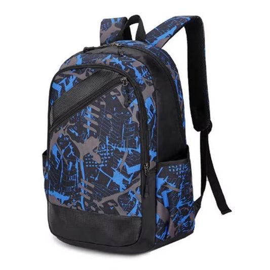 Wholesale Custom Blue Nylon Backpack – Zipper Closure, Strap (For Students, Travel & Laptop Carry)
