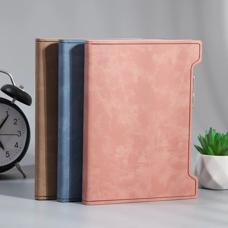 Custom Logo A5 Business Notebook – 100 Sheets, Thermal Bound (Printed Planner for Meetings & Work)