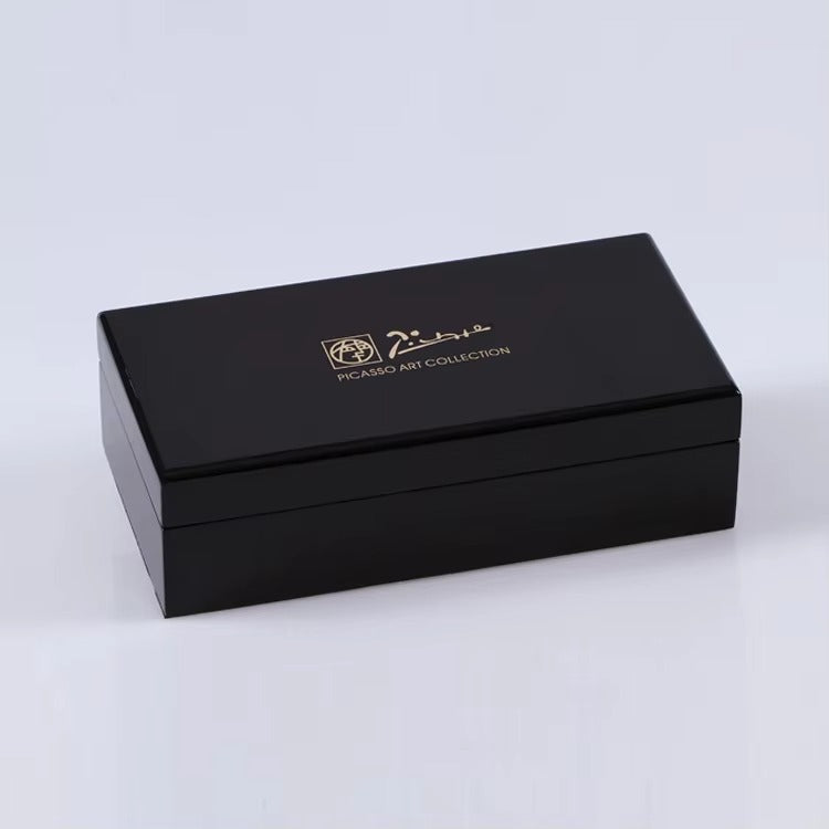 High-Quality Black & Gold Luxury Metal Fountain Pen – Custom Logo Available