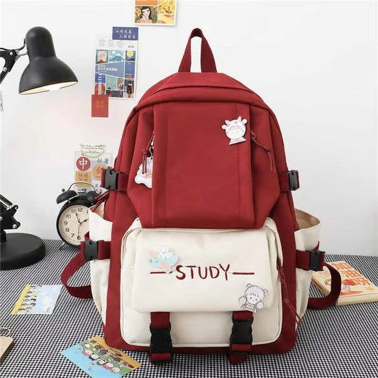 Wholesale Large - Capacity Canvas School Backpack – for Grade 3 - 5 & Junior High School Students