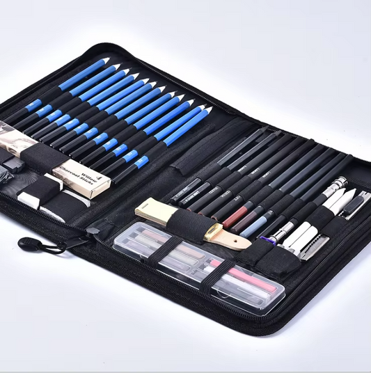 48-Piece Kids' Art Stationery Set – Sketching, Painting & Drawing Pencils