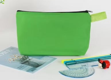 Custom Logo Canvas Pencil Case – Large Capacity, Zippered (Fabric Storage Pouch for Stationery)