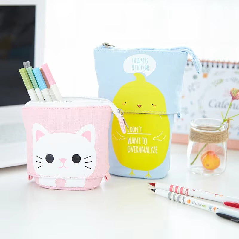 Large-Capacity Multifunctional Fabric Pencil Case – Purse-Style (Pen, Coin & Stationery Holder)