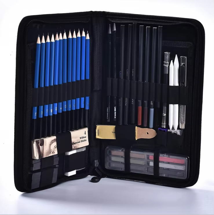 48-Piece Kids' Art Stationery Set – Sketching, Painting & Drawing Pencils