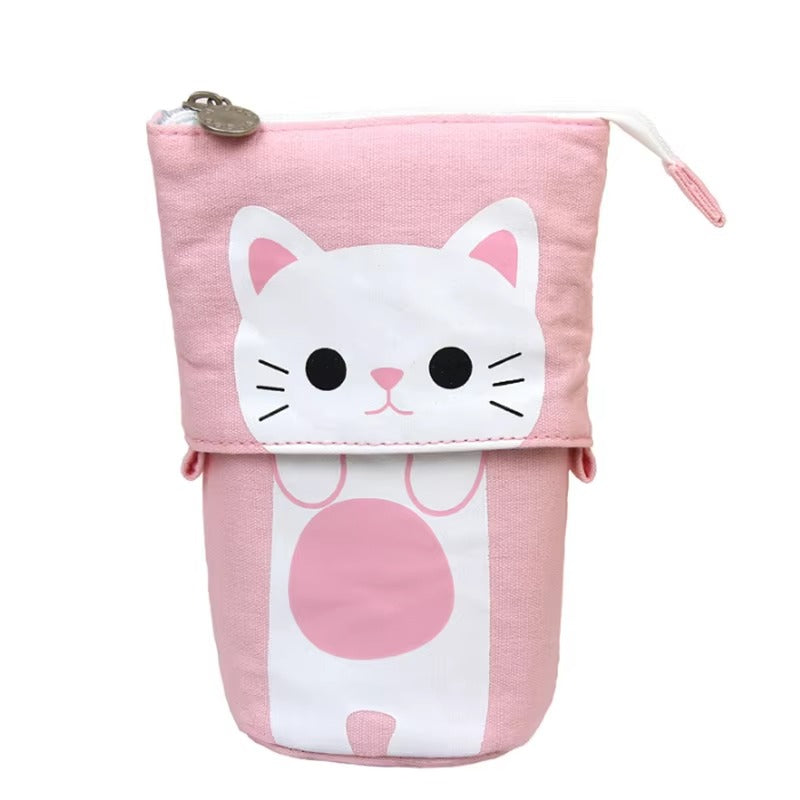 Large-Capacity Multifunctional Fabric Pencil Case – Purse-Style (Pen, Coin & Stationery Holder)