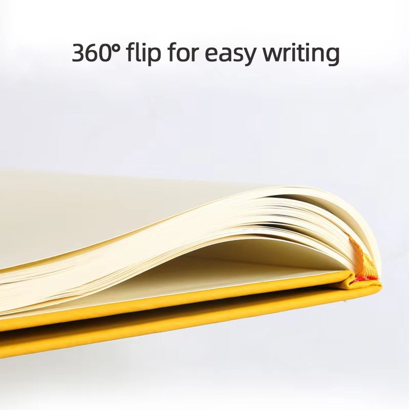 Custom Logo A5 Notebook – PU Leather Cover, Elastic Band (Student Stationery | Business Promotion Gift)