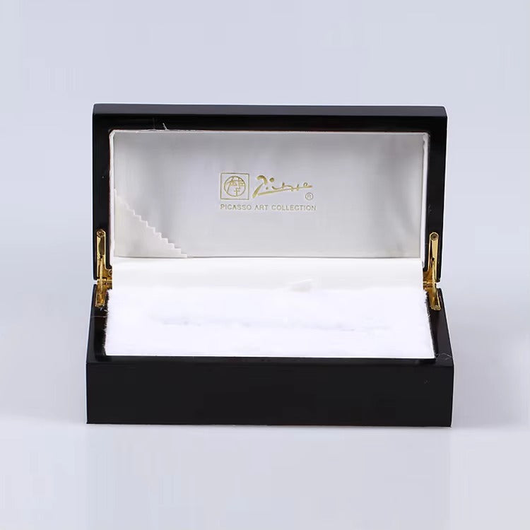 High-Quality Black & Gold Luxury Metal Fountain Pen – Custom Logo Available