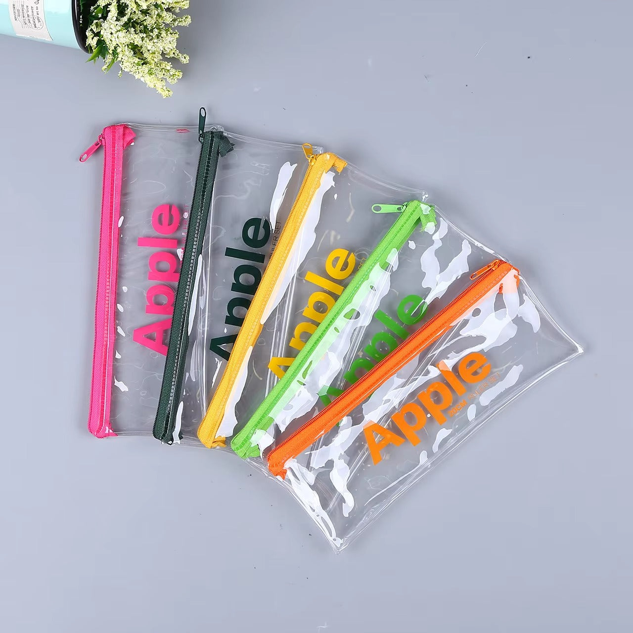 Wholesale Transparent PVC Pencil Case – Large Capacity, Zippered (With Printed Logo | For Students)