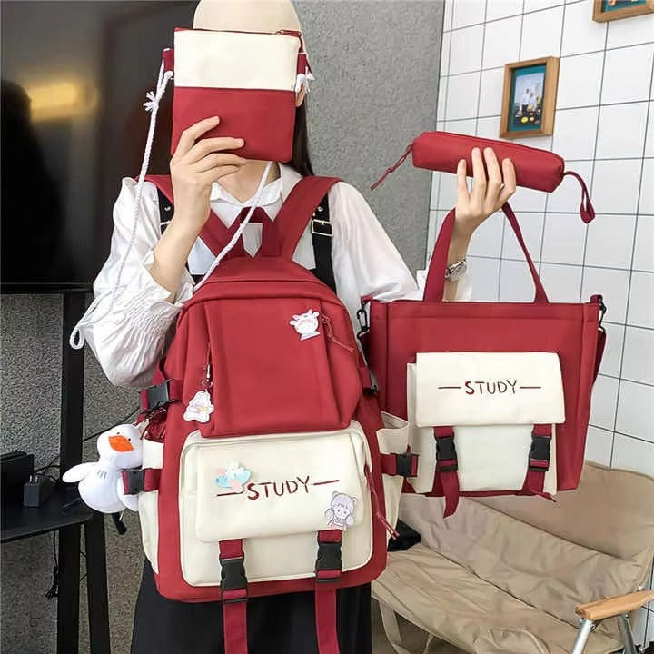 Wholesale Large - Capacity Canvas School Backpack – for Grade 3 - 5 & Junior High School Students