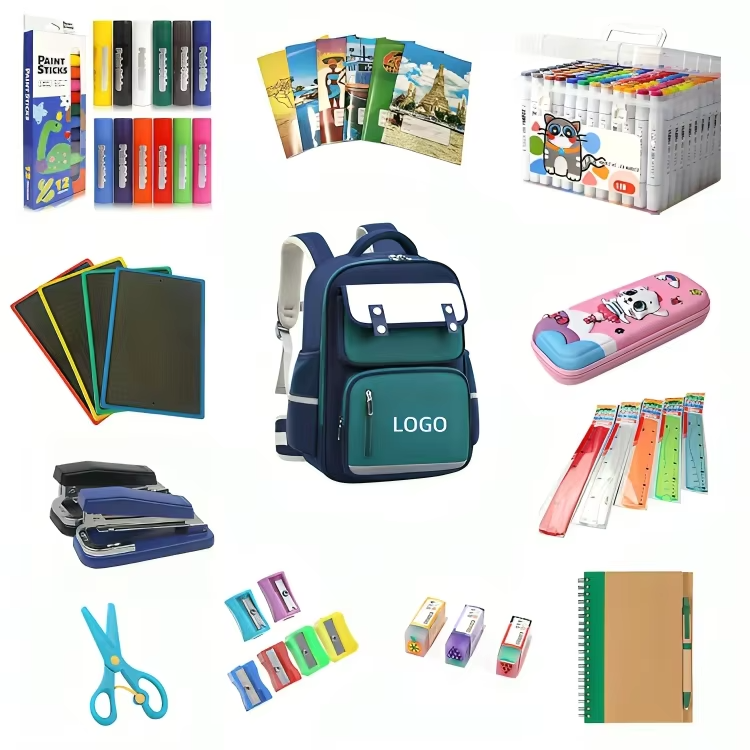 Customized Hot-Selling Kids' Stationery Set – Includes School Bag, Pencil Case & Notebook
