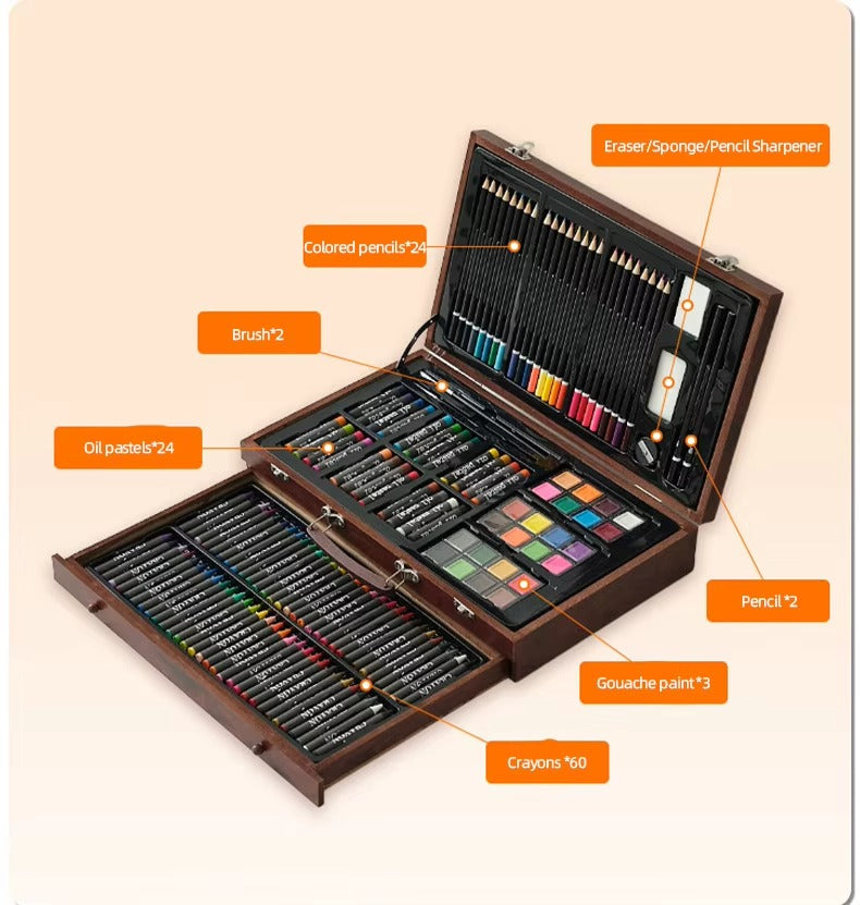 48-Piece Kids' Art Stationery Set – Sketching, Painting & Drawing Pencils