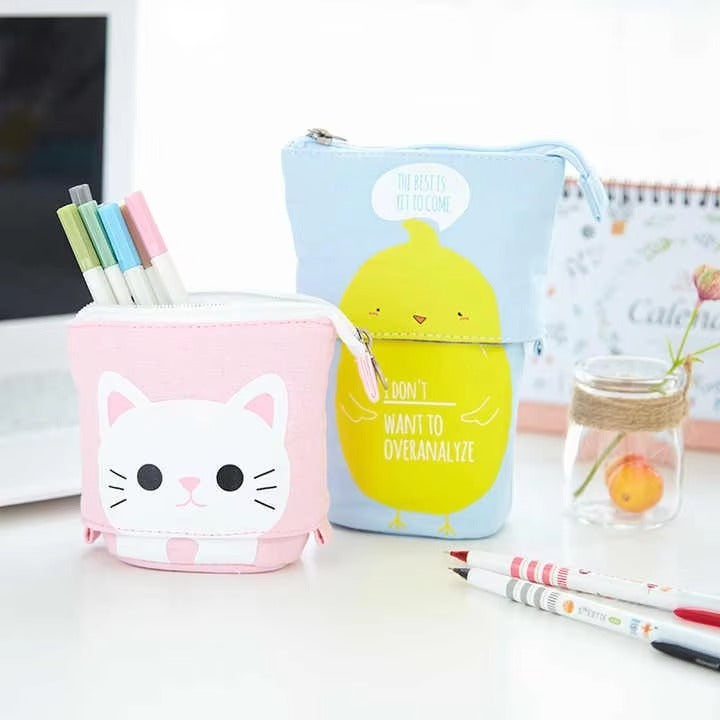 Large-Capacity Multifunctional Fabric Pencil Case – Purse-Style (Pen, Coin & Stationery Holder)